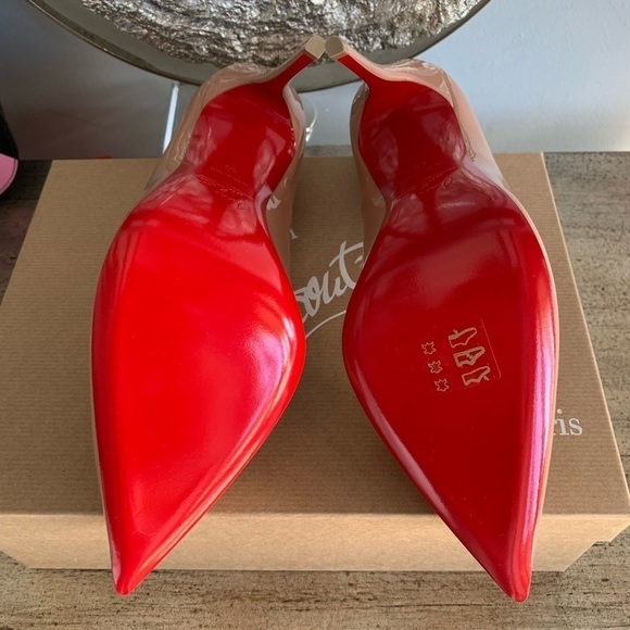 CHRISTIAN LOUBOUTIN So Kate Patent Pointed-Toe Red Sole Pump - Picture 12 of 12